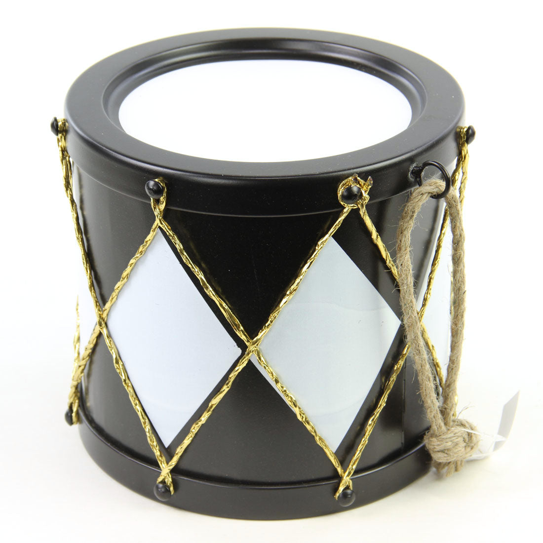 8" DRUM BLACK/WHITE