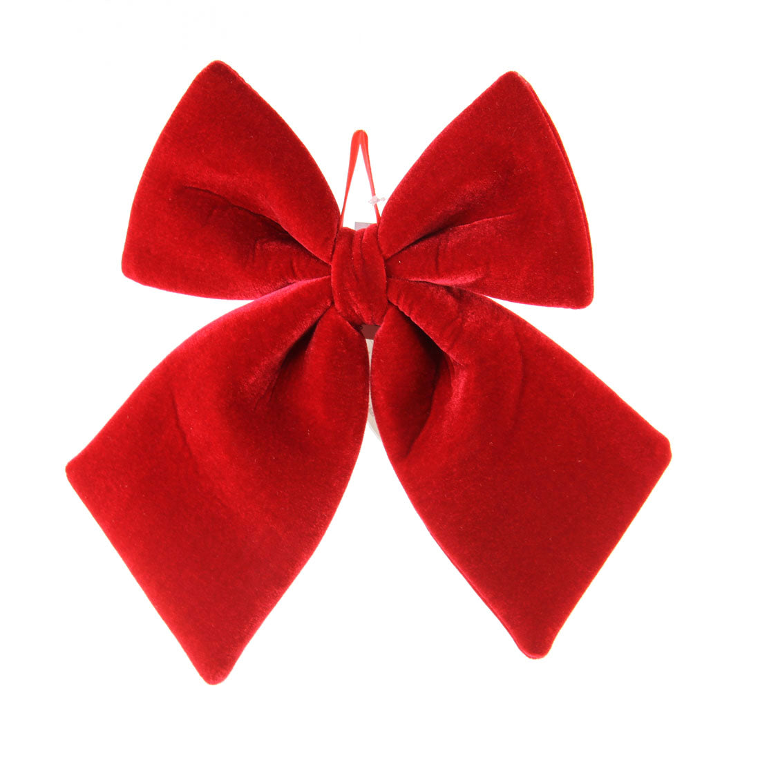 13.78"X15.75"VELVET BOW RED