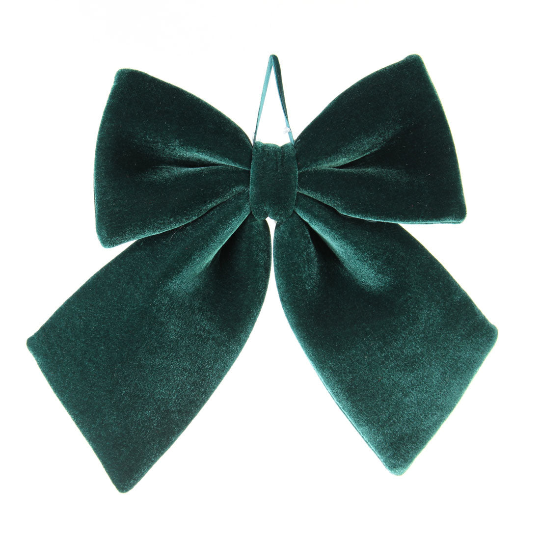 13.78"X15.75"VELVET BOW GREEN