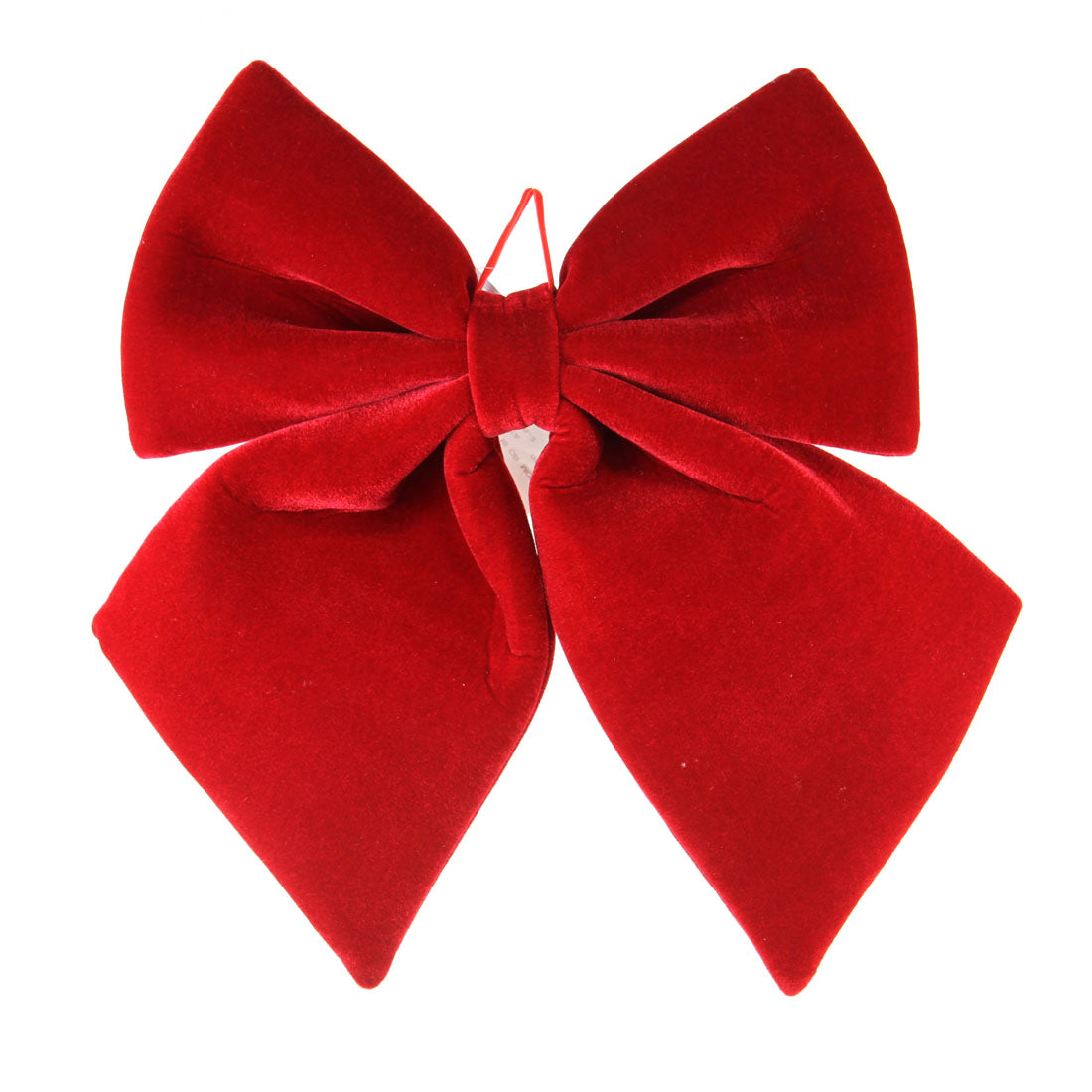 15.75"X17.32"VELVET BOW RED