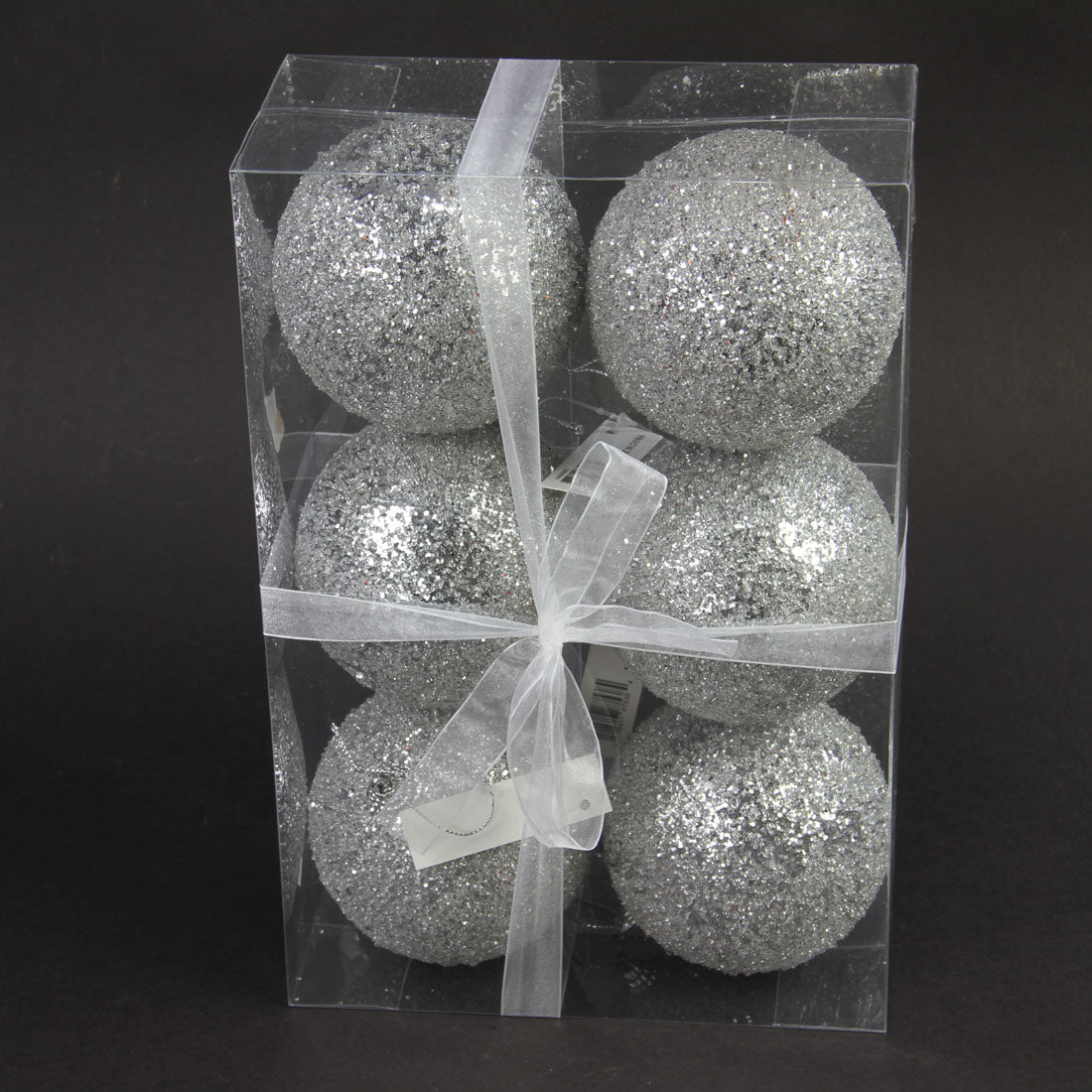 3.94"SEQ.BALL ORN 6/BX SILVER