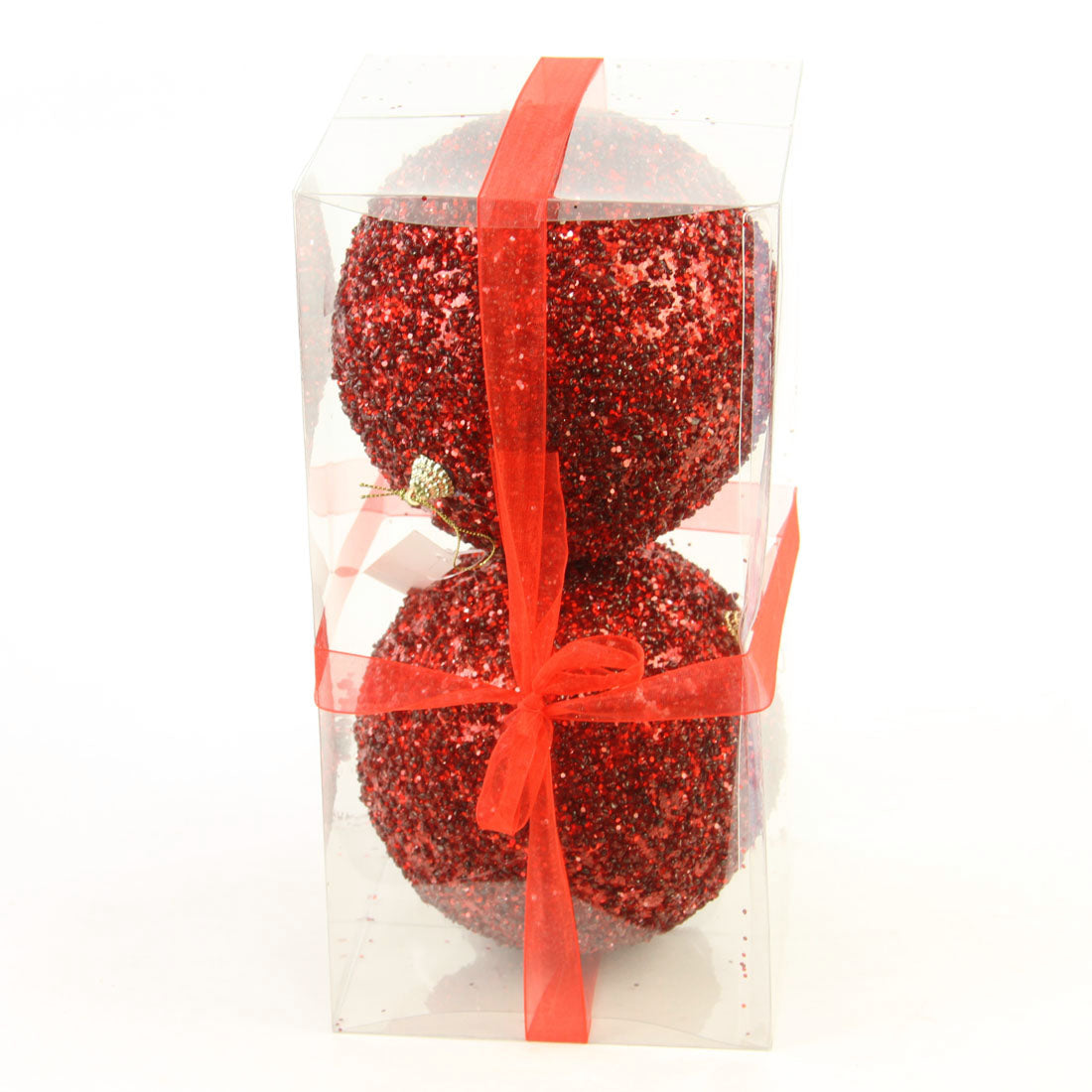 5.9"BALL ORNA 2/BX RED