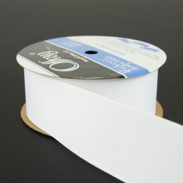 1 1/2"GROSGRAIN WHITE 10YD