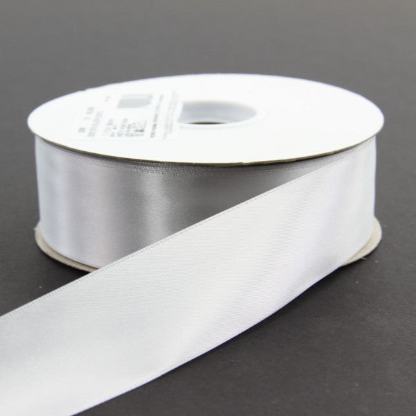 #9 DBL FACE SATIN SILVER 50YD