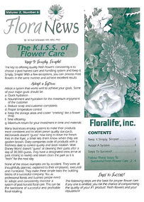Ever wonder how to properly handle fresh flowers to extend their lives and maximize their value? Here’s a brochure provided by Floralife.