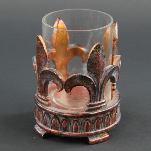 4.75"X6 FLEUR CANDLE HLDR A4