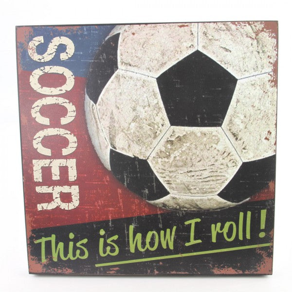 MDF SOCCER WALL SIGN A25