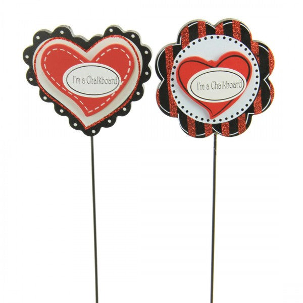 MDF HEART CHALKBOARD PICK A4