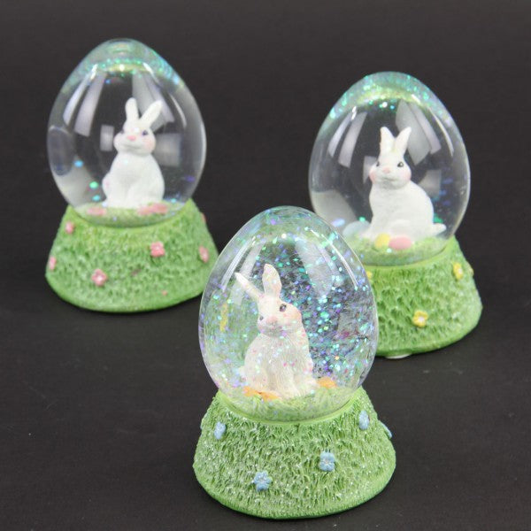 RES/GLSS BUNNY SNOW GLOBE A4