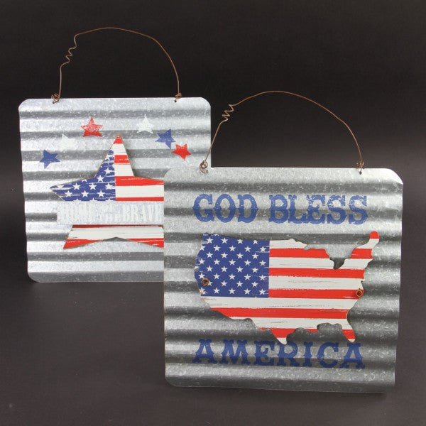 METAL AMERICAN WALL ART A4