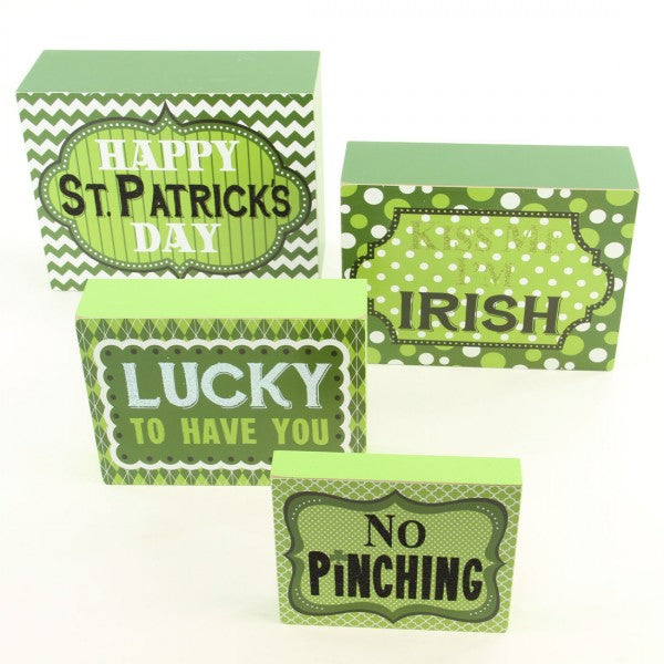 ST.PATRICK'S BLOCK 4PC/ST A4