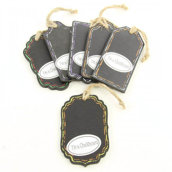 4.5"BLNK CHKBRD TAG 6/PKG A25