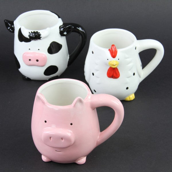 FIGURAL FARM ANIMAL MUG