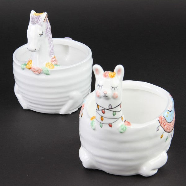 TINY UNICORN/LLAMA PLANTER