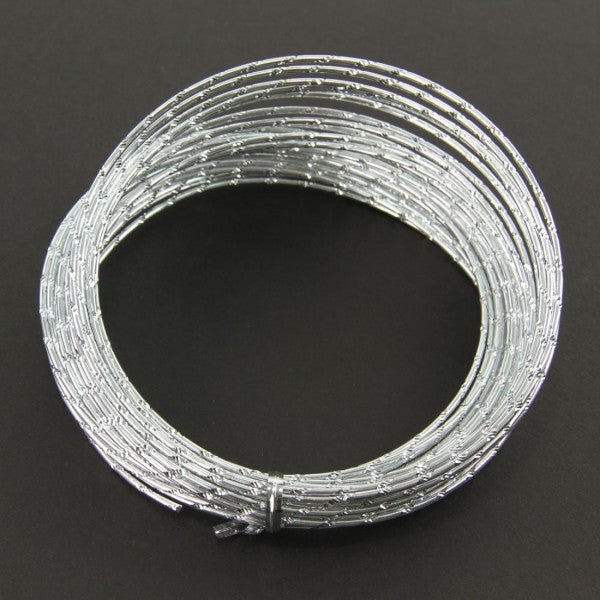 12 GAUGE ALUMINUM DIAMOND WIRE 39' SILVER