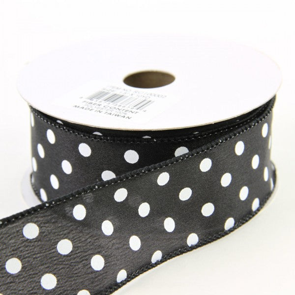 1.5"X10YD SMALL POLKA DOT