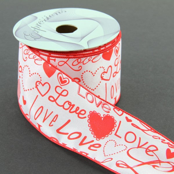 2.5"X10Y LOVE FONT W/HRTS A25