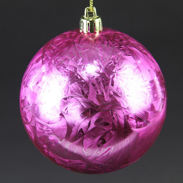 100MM FEATHER SMOOTH BALL ORNAMENT