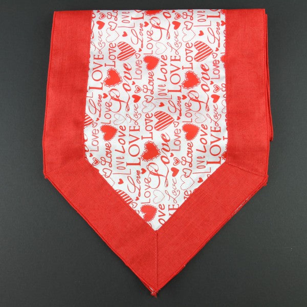 72"L LOVE W/HEARTS RUNNER