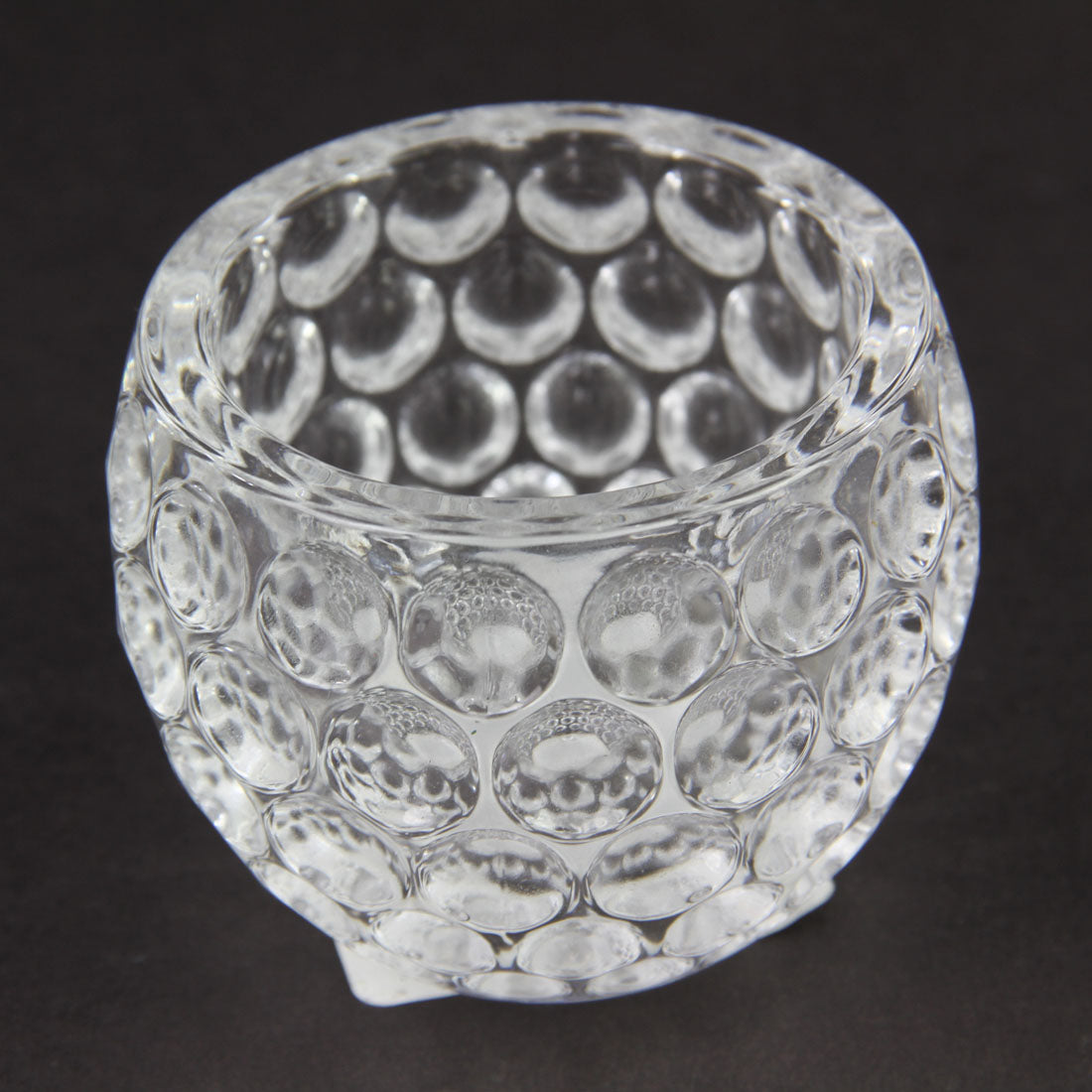 3"X2.5"DIMPLE GLASS VOTIVE