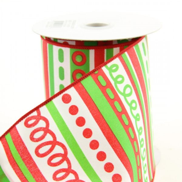 4"X10YD LOOPY STRIPES