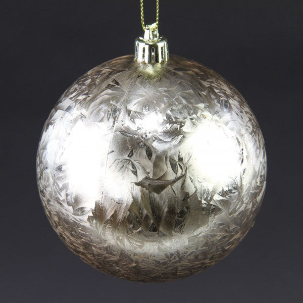 100MM FEATHER SMOOTH BALL ORNAMENT