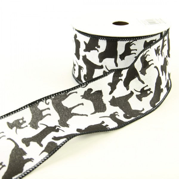 2.5"X10YD ASST DOGS ON ROYAL