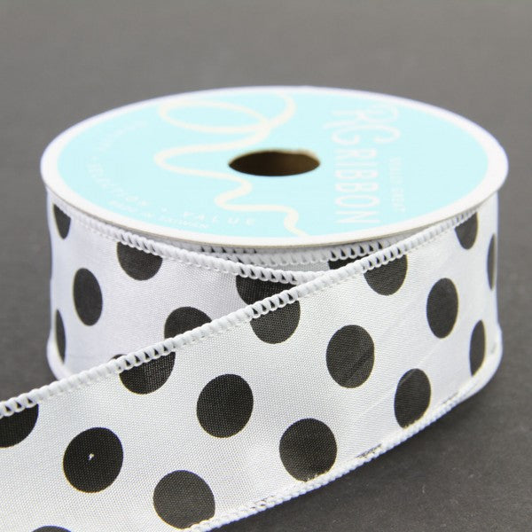 1.5" X 10 YD LARGE POLKA DOT