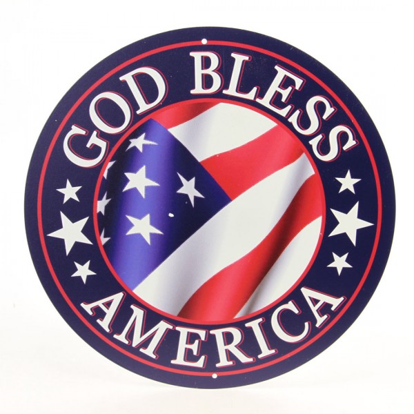 12"GOD BLESS AMERICA SIGN