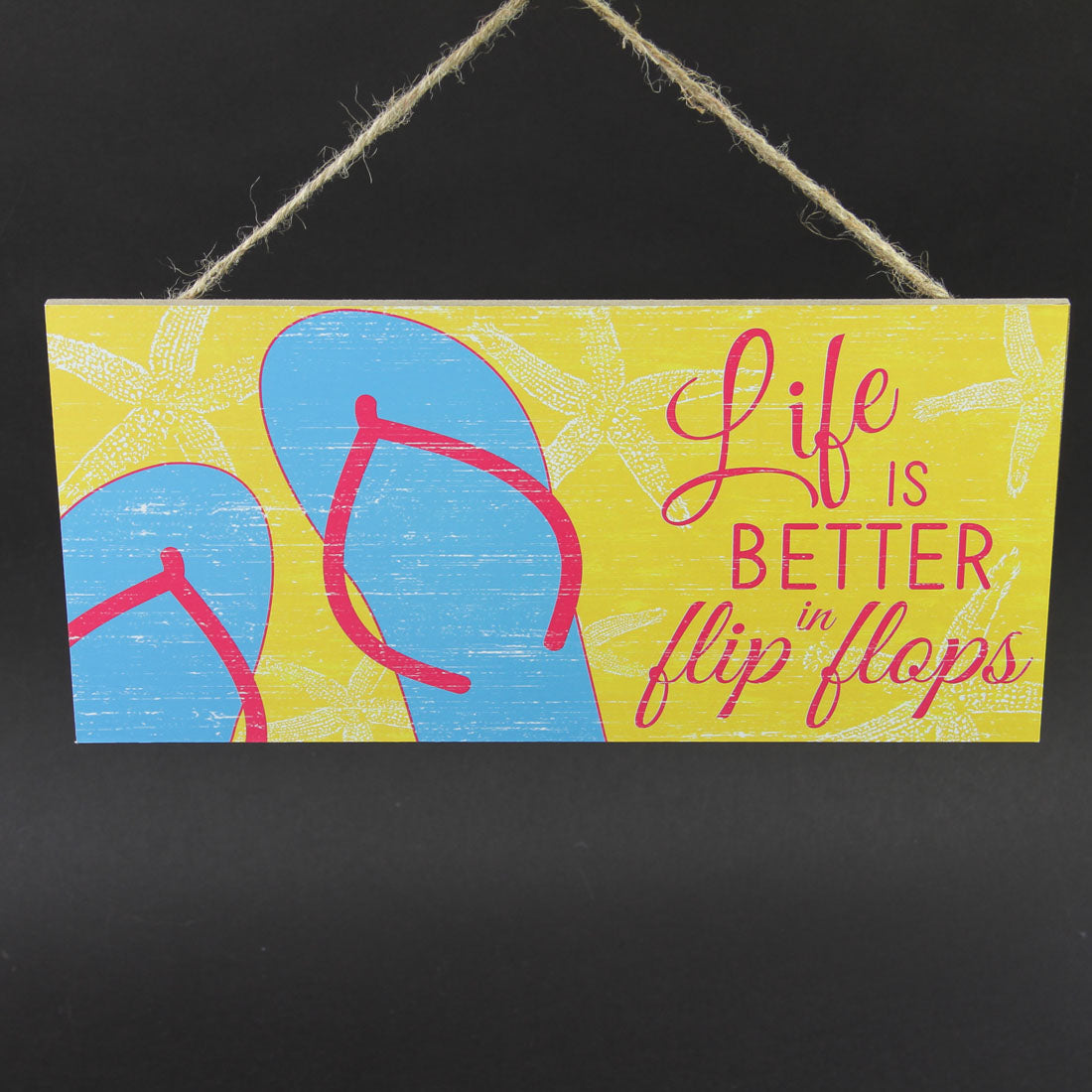 12.5"LIFE IS BETTER/FLIP FLOP