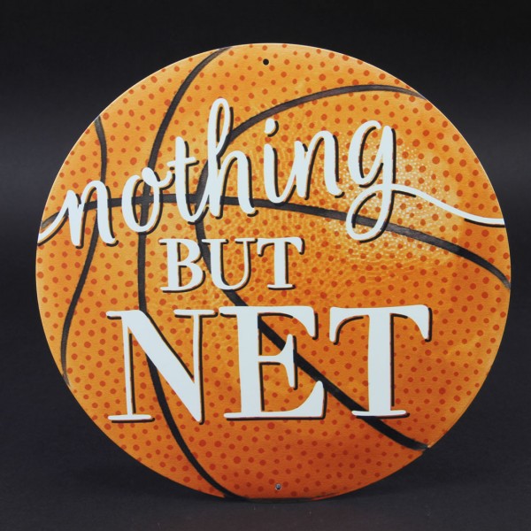 12"D SIGN ORANGE/BLK/WHT