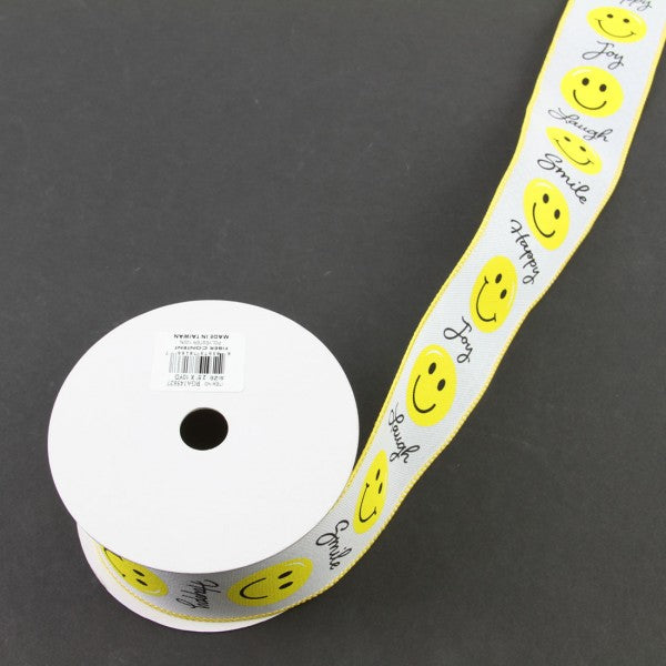 2.5"X10YD SMILEY FACE