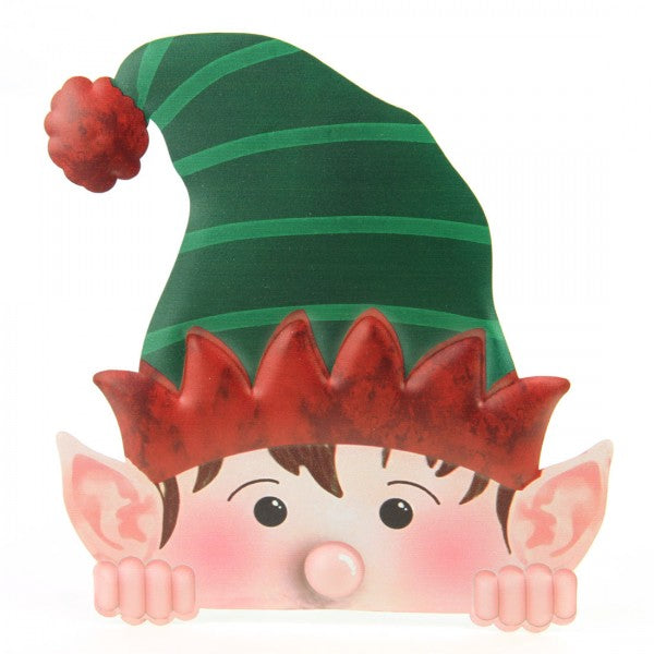 12"X11"MTL/EMB.PEEKING ELF