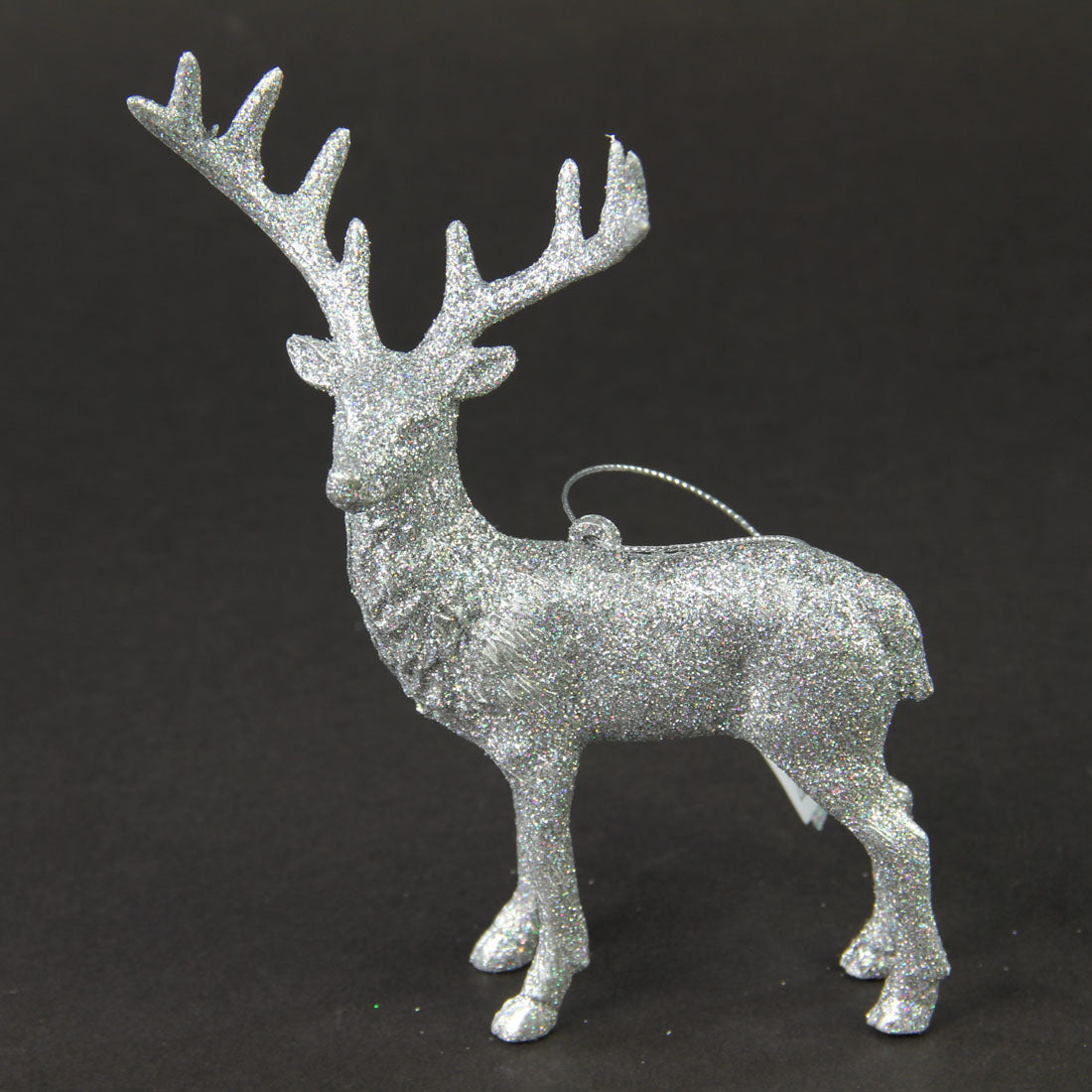 5.5-5.9"SILVER GLT.DEER ORN