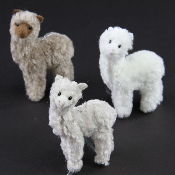 4.5"PLSTC ALPACA ORN