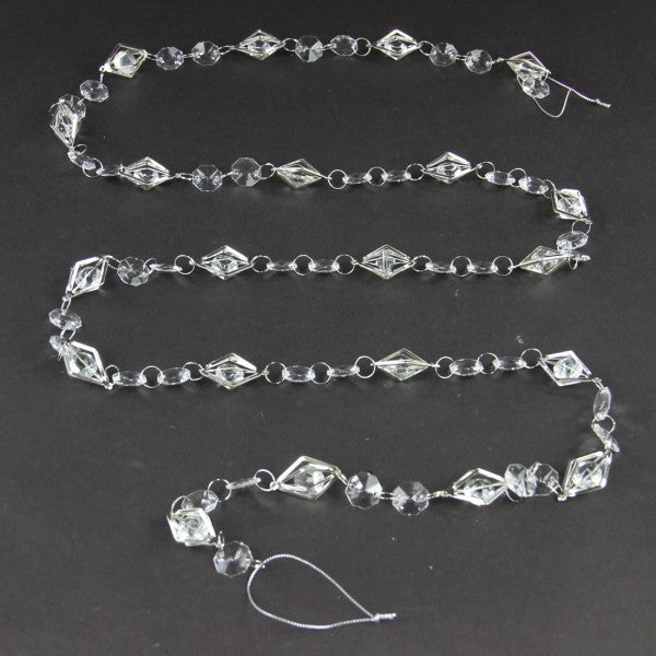 6'MTL/BEAD GARLAND