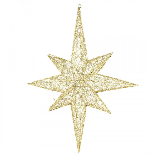 35"WIRE STAR ORNA 2PC/ST