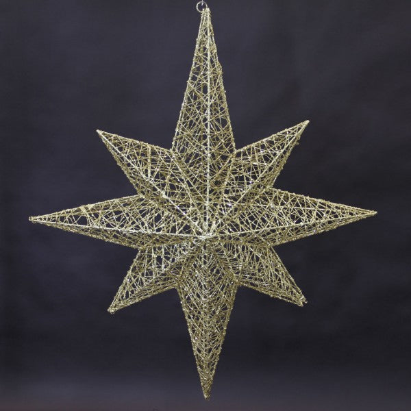 41"WIRE STAR ORNA 2PC/ST