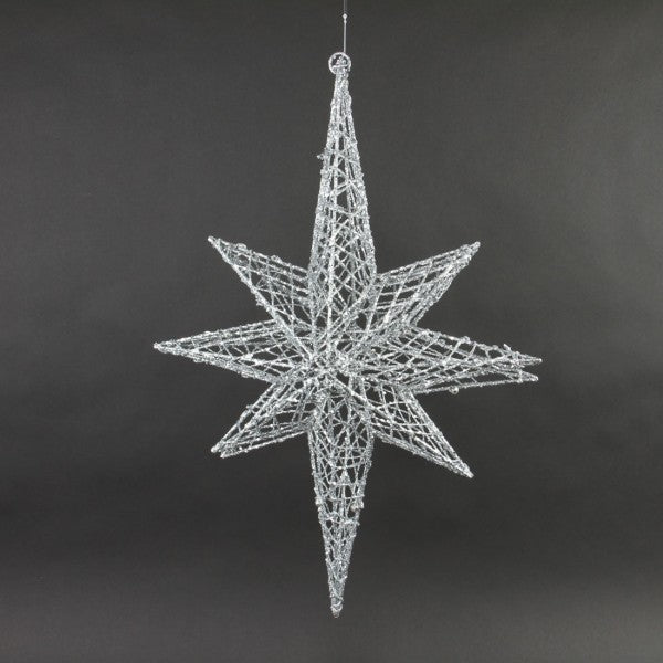 23"WIRE STAR ORNA 2PC/ST