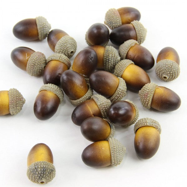 1" FAUX ACORN 24PC/BG