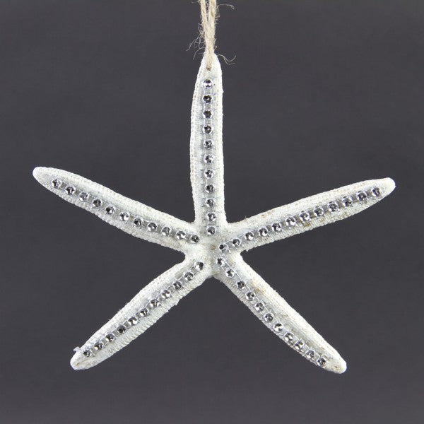 6" STARFISH ORNA W/JEWELS