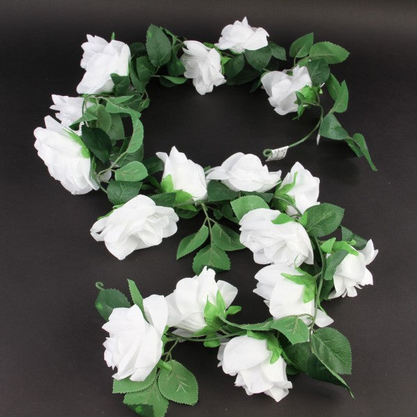 6' M.P. ROSE GARLAND WHITE