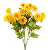 16" ZINNIA BUSH X9 YELLOW