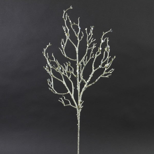 24"TWIG SPRAY X3 CHAMPAGNE