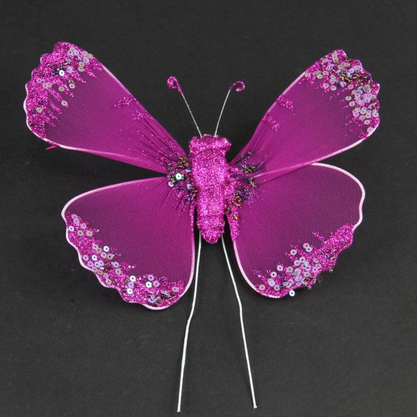 8"FAB.BUTTERFLY PURPLE