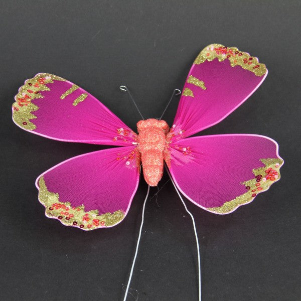 8"FAB.BUTTERFLY FUCHSIA