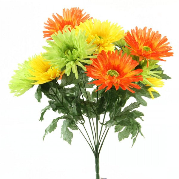 17.5"GERBERA BUSH X12