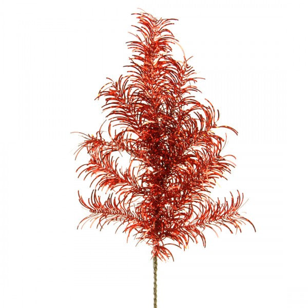 24" TINSEL SPRAY RED