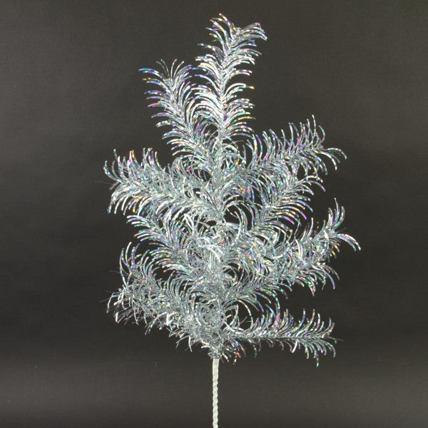 24" TINSEL SPRAY SILVER