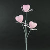 25"VELVET HEART SPRAY PINK
